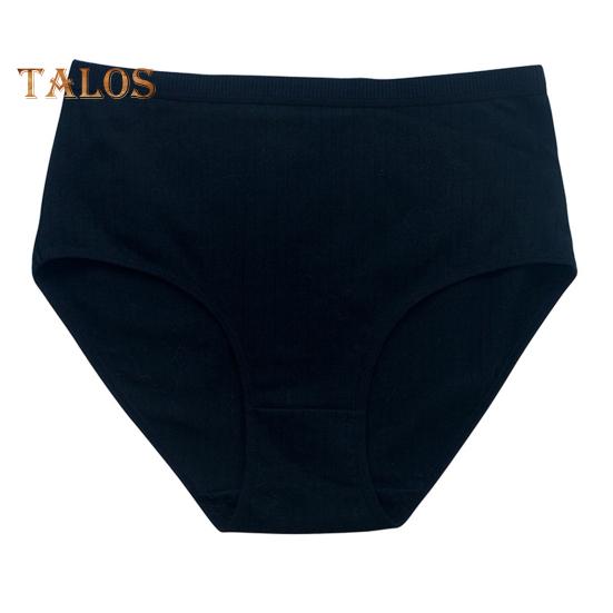 

Женские трусы с высокой талией, утягивающие живот, трикотажные трусики больших размеров, однотонные, высокоэластичные хлопковые трусы, полностью закрывающие ягодицы, нижнее белье L чёрный