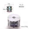 100-Piece French Light Therapy Nail Extension Forms: Butterfly & Horseshoe Designs