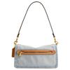 Coach Tabby 26 Crystal Denim Fabric Crossbody Shoulder Bag Medium Women's Silver