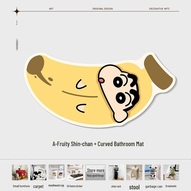 Luxurious Diatom Mud Anti-Slip Bathroom Mat - Curved, Water-Absorbent, Stain-Resistant 40x80cm