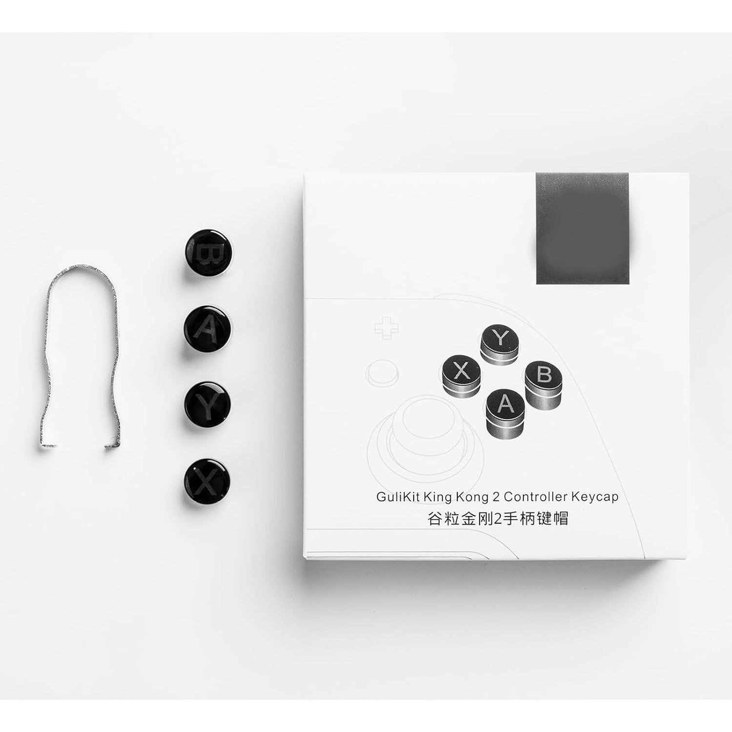 

Запасной колпачок для игрового контроллера на 2 кнопки NS08 ABXY, игровой аксессуар с ключом-съемником, колпачки для кнопок игрового контроллера с ключом-съемником [видеоигра] Package size:8*8*2cm чёрный