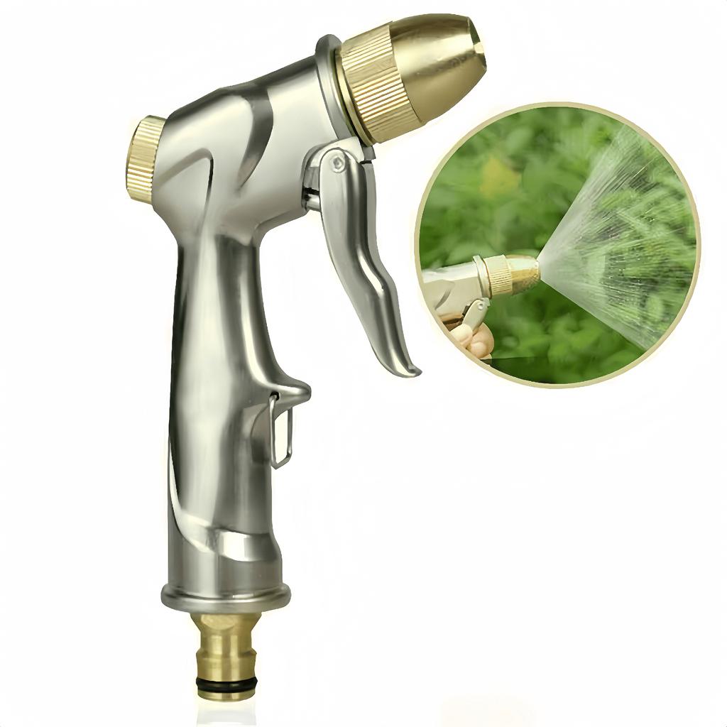Hochdruck-Messingdüse Wasserpistole Gartenschlauchsprüher zur Rasenbewässerung Autowäsche Mehrzweck-Reinigungswerkzeug