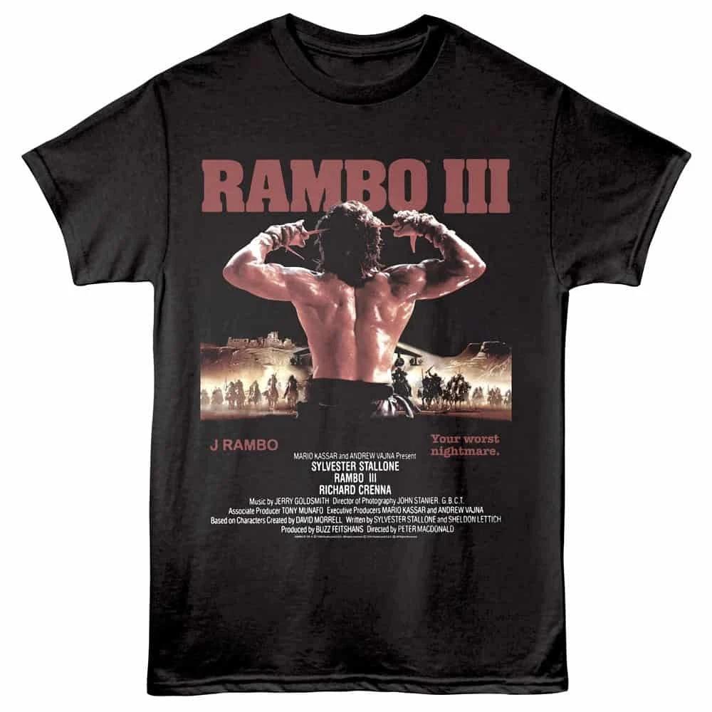 Rambo 3 Your Worst Nightmare Men s T Shirt 4XL