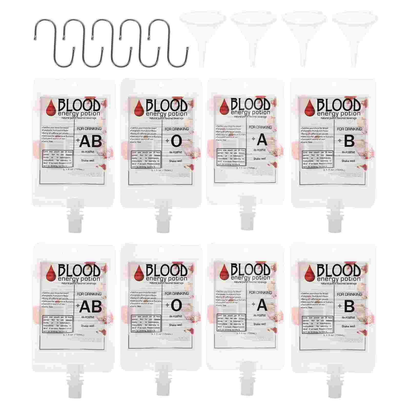 

Кровь Хэллоуин Вечеринка Мешочек Для Напитков Сока Питьевые Принадлежности Опора Украшения Фляга Вампира Мешочки Контейнеры Плазма