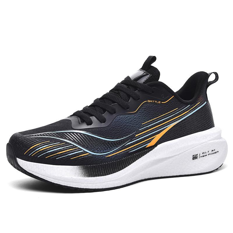 Carbon Board Sports Casual Shoes Men's Shoes Extra Large Size Running Shoes Casual Breathable Men's Sports Shoes Popcorn