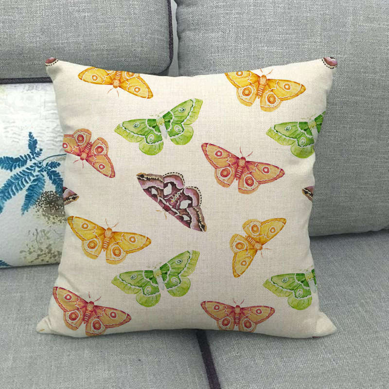 Colorful Spherical Style Collection Digital Printing Short Plush Pillow Covers For Car Sofa Office Cushion Cover Home Goods