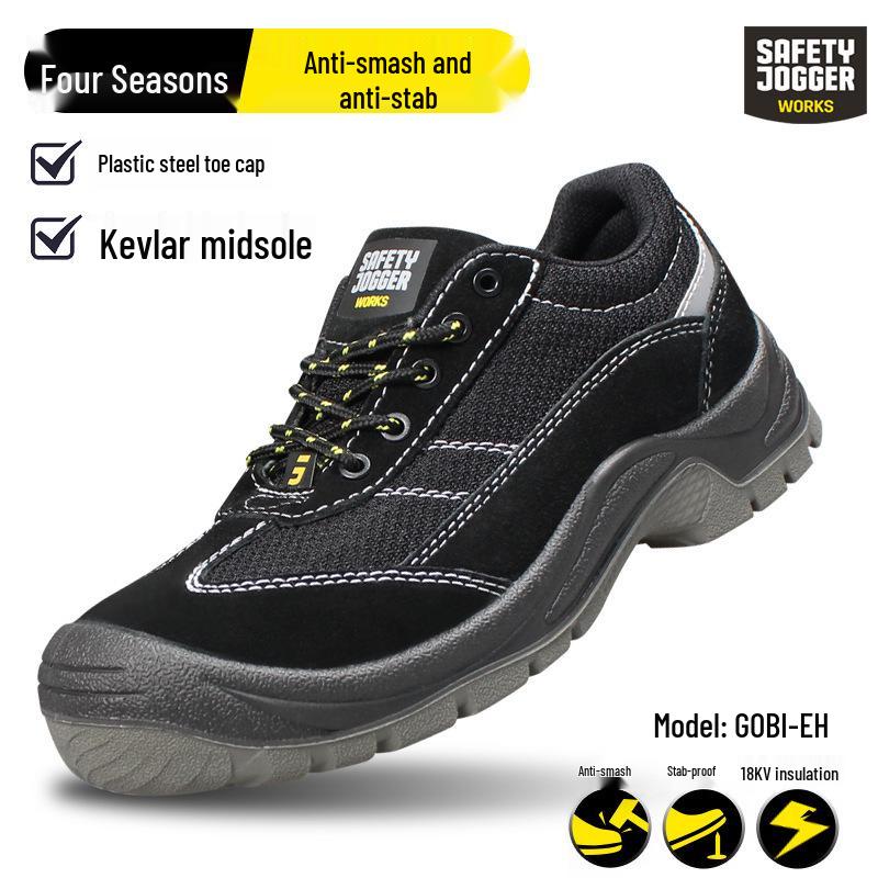 Safety Jogger GOBIEHEH 18KV Insulated Anti-Smash Electrician Work Shoes Color:010836;Size:44