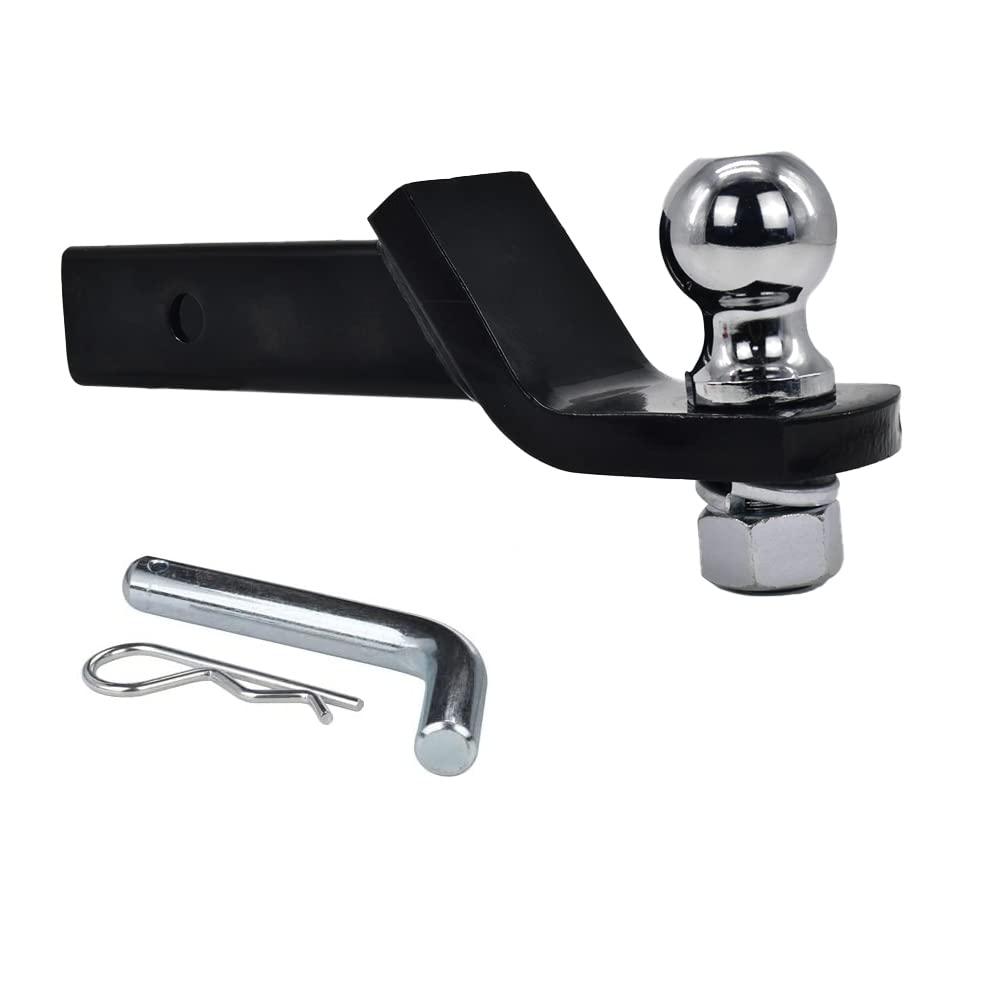 

FANAHOKO Hitch Member Ball Mount Hitch Ball with Hitch Pin for Square Vehicles + 2-Inch
