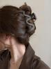 Premium Coffee-Colored Frosted Hairpin - Large All-Match Shark Clip for Elegant Hairstyles