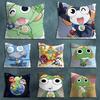 GGunsou FFrog KKeroro Pillowcase for Sofa Room Office Decor Printing  Merchandise AllMatch Cushion Cover