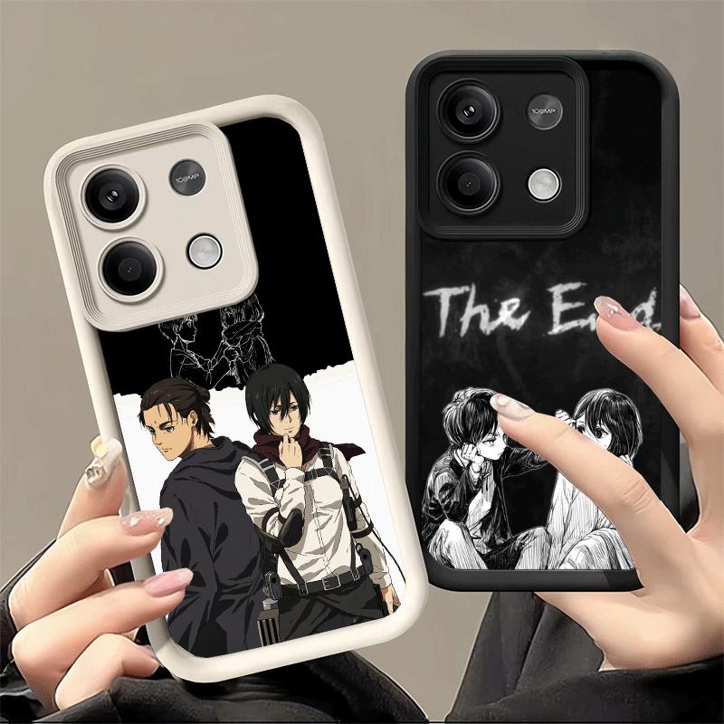 Phone Case for Xiaomi Redmi Note 15 14 13 Pro Plus A-Attack On T-Titan Mikasa Shell 12S 11 11S 11T 5G 14S Soft Silicone Funda