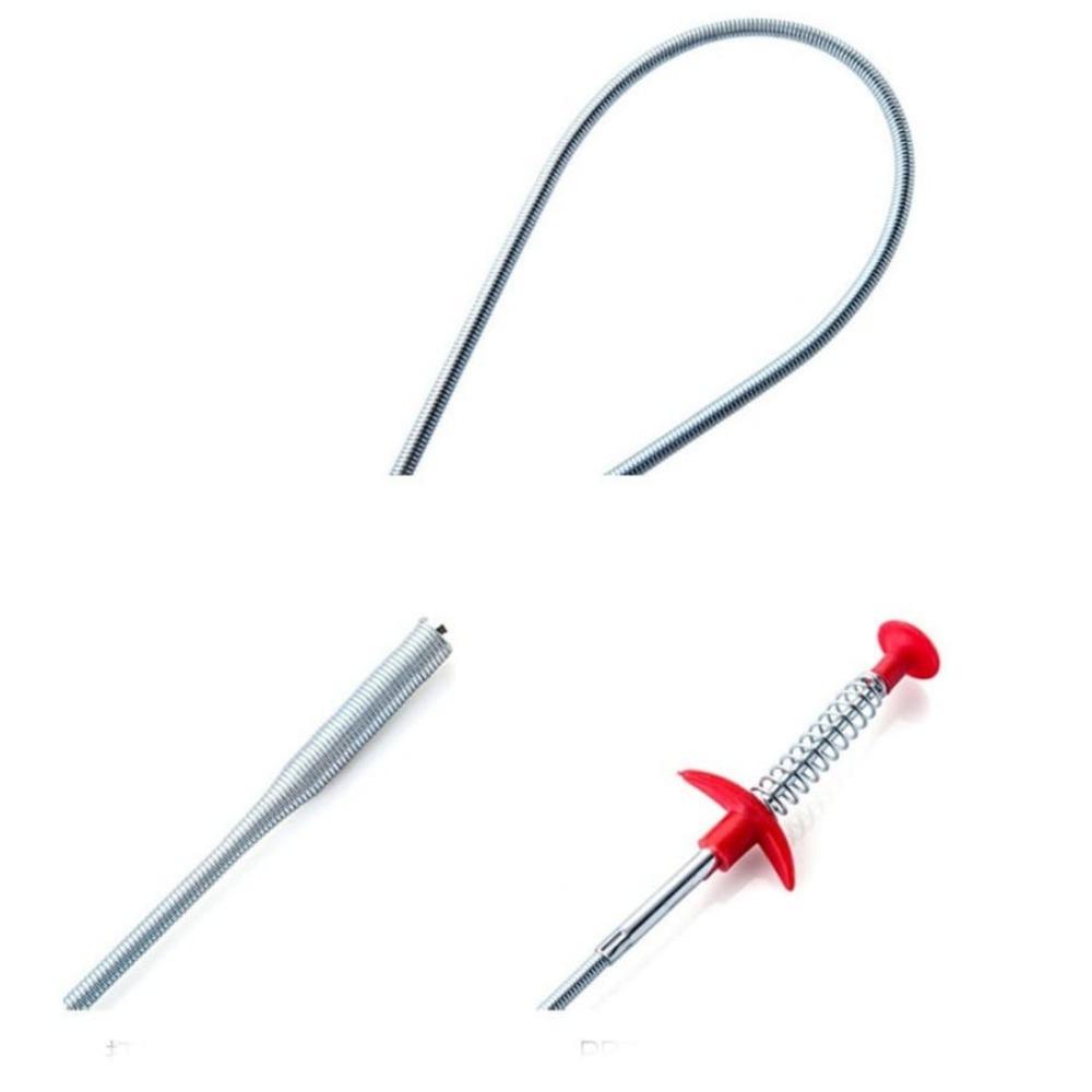 1pc Drain Clog Water Sink Cleaner Snake Unblocked Kitchen Bath Rod Hair Remover