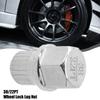 Wheel Lock Lug Nut 20x28mm 38/22PT Anti-theft Tire Screw New Replace Silver Tone Car Accessories Car Anti Theft