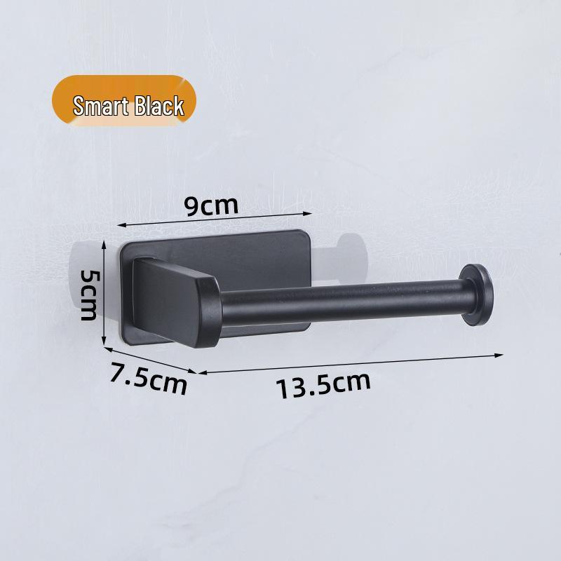 Stainless Steel No-Drill Wall-Mounted Toilet Paper Holder