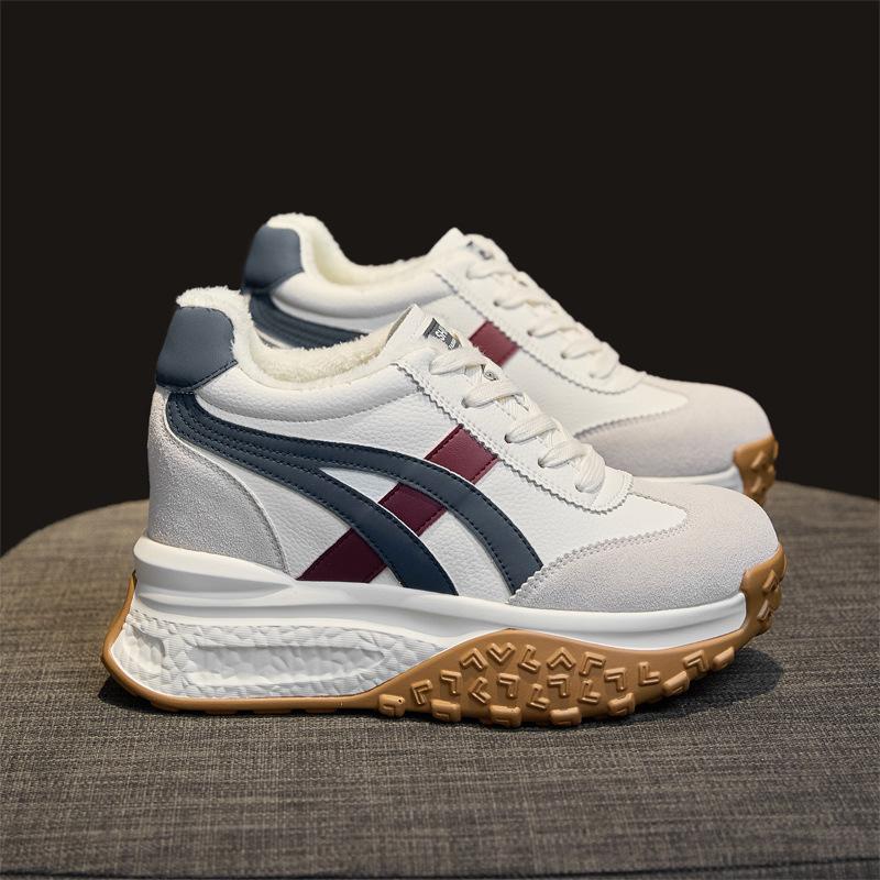 Fleece Warm Thick Sole Inner Height Increase Dad Shoes Women's 2026 Winter Casual Forrest Gump Shoes Sports Shoes