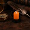 Halloween Party Prop Candle Light, LED Skeleton Hand Decoration with Flickering Decorative Horror Flame, Spooky Tabletop Decor for Haunted House