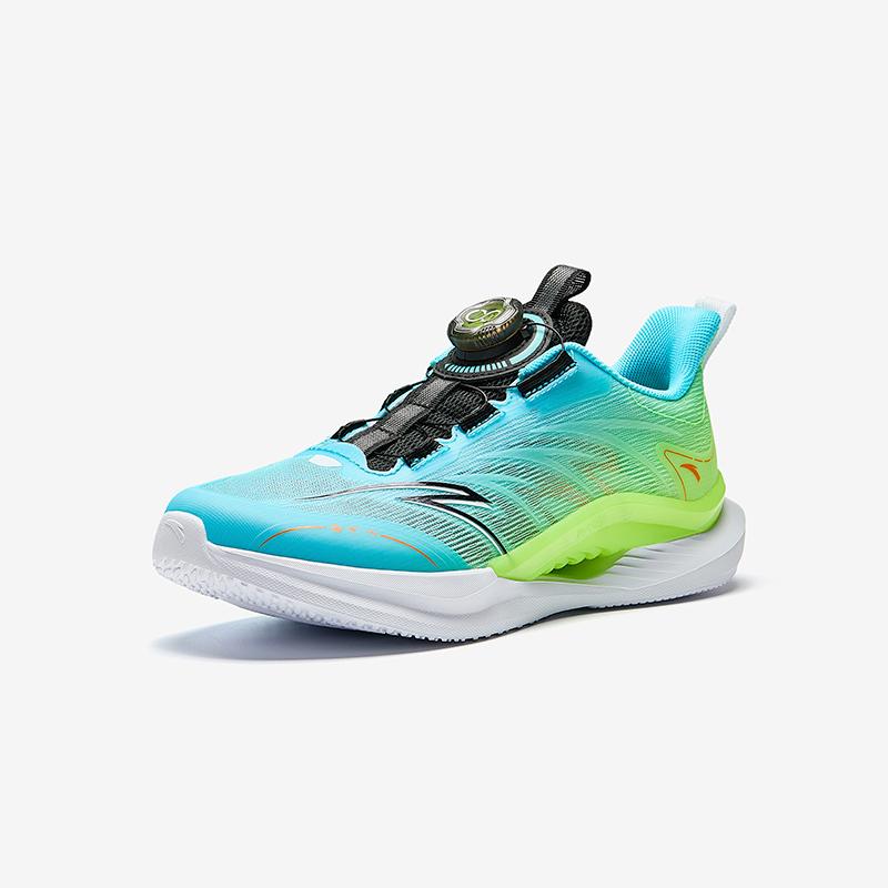 Anta Kids Wind Rider 1.0 Fabric Trendy Color Block Comfortable Versatile Knob Large Mesh Upper Sports Test Low Top Kids Running Shoes A12525567