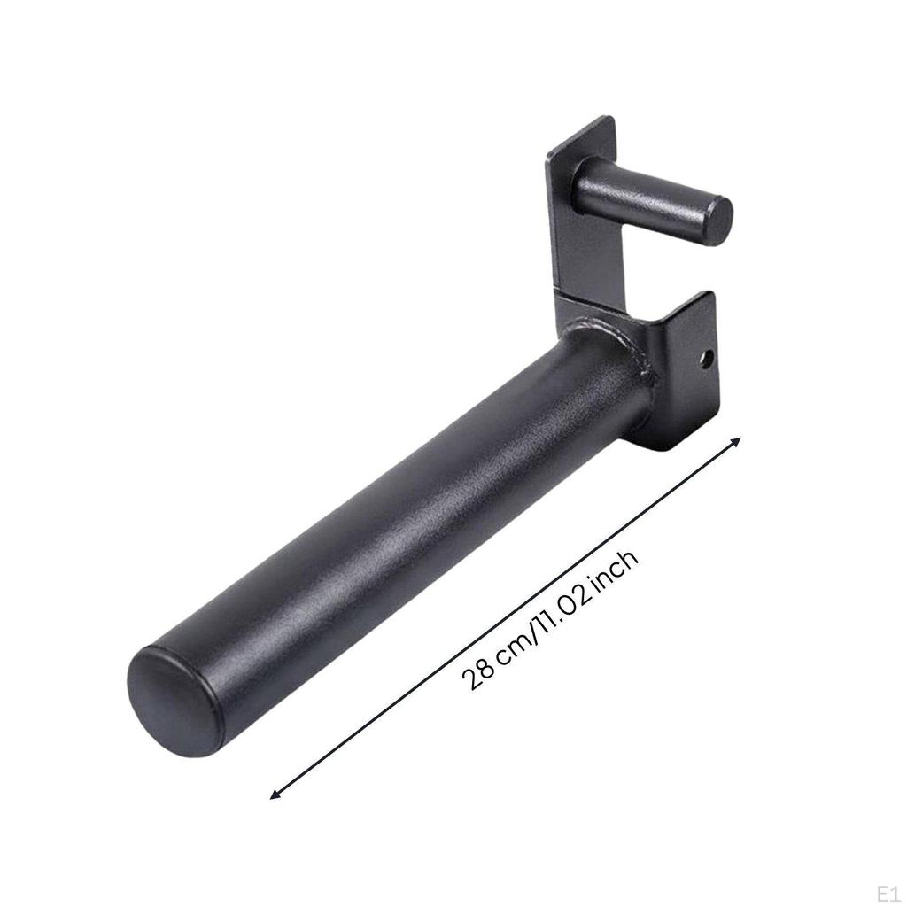 Barbell Plate Storage Pin Space Saving Exercise Disc Holder HeavyDuty Steel for Weightlifters Qr 50T