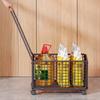 Movable Storage Basket Iron Organizer Baskets Luxury Large Toys Clothes Organizers Cart Multipurpose Kitchen Organizing Carts