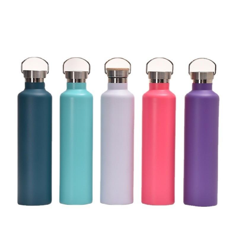 2025 Custom 350/500/600/750/1000ml Double Wall Stainless Steel Vacuum Flasks Thermos Water Bottle Easy to Carry Out