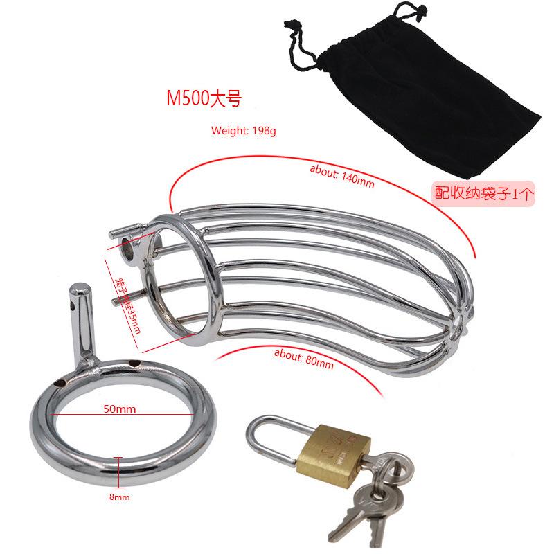 Metal Cage Penis Lock Chastity Lock Chastity Cleaner Long-Term Wear CB Sex Toys Sex Tools Cage SM