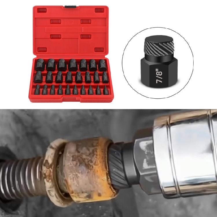 10/25Pcs Screw Extractor Set 3.2-10.3mm Heavy Duty Hex Head Screw Extractor Set