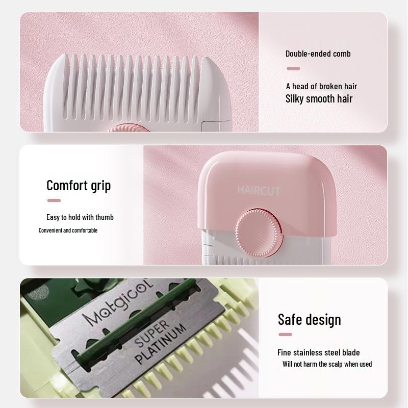Genuine Multifunctional Girls' Hair Shaver & Comb Trimmer