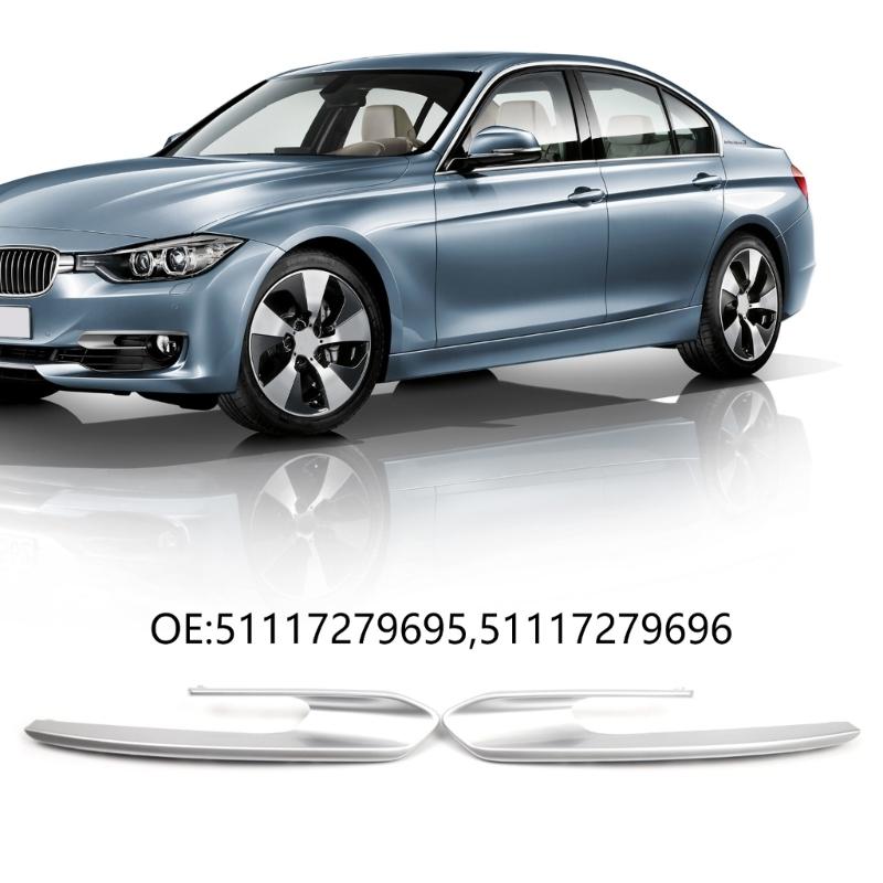 Fog Light Grills Trim Cover 51117279695, 51117279696 Trim For 328i/320i Fog Lights Headlights Covers Frame