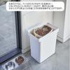 Airtight Rice Pot Tower 20kg with Measuring Cup Tower White Slim in a Bag Rice Pot with Casters Airtight Stylish Scandinavian Whole Bag Insect