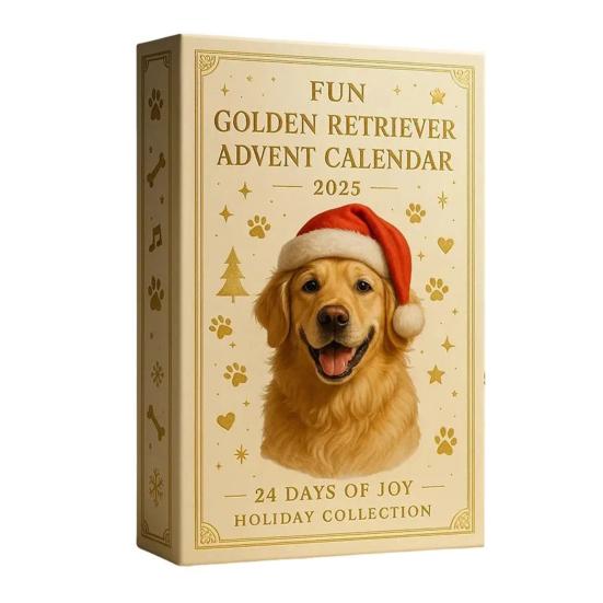 2025 Dog Advent Calendar 24 Days Cute Dog Ornaments Labrador German Shepherd Christmas Countdown Calendar Collectible Holiday Gift for Dog Lovers