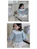 Korean Style Baby Girl Autumn Sweatshirt & Skirt Set with Cartoon Print