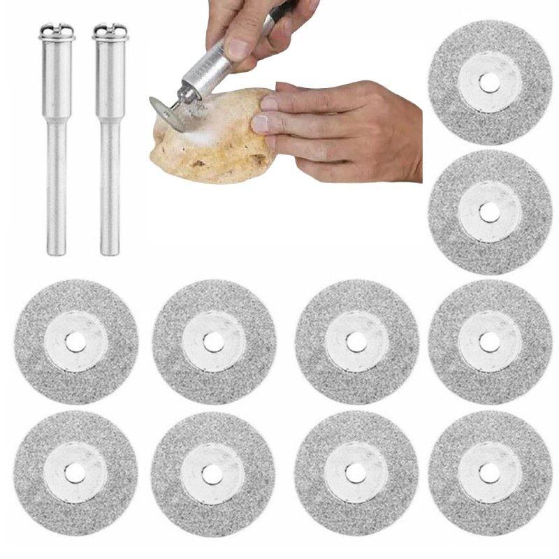 Hardened Diamond Grinding Discs 18mm 10pcs+2 Rods 18g 120 Hardness