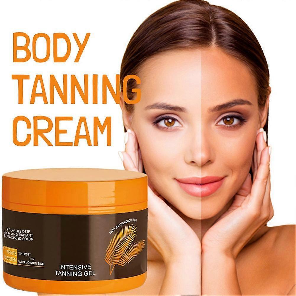 Intensive Tanning Gel Body Face Bronzer Sun Tan Booster Oil Effective Sunbed