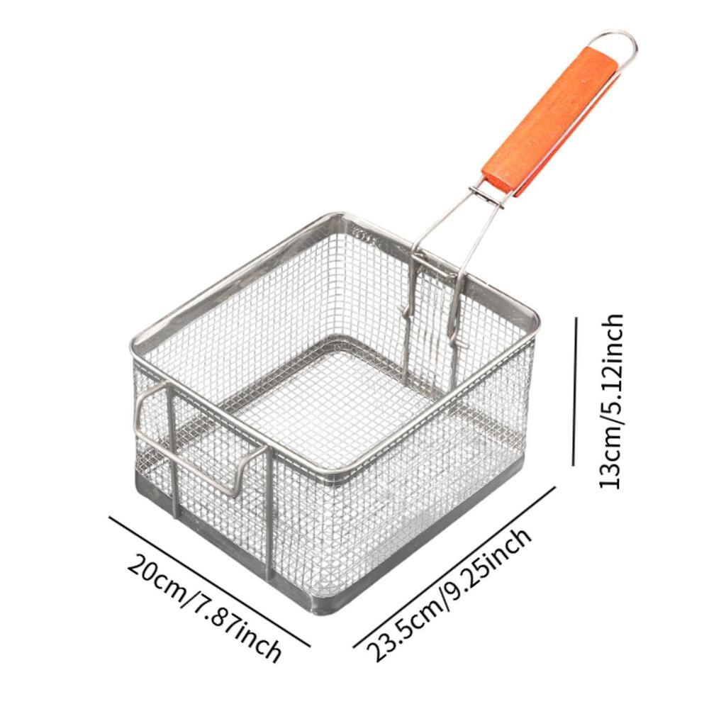 Fritteusenkorb Fritiersieb Kochwerkzeug Fritier-Servierkorb für die Küche