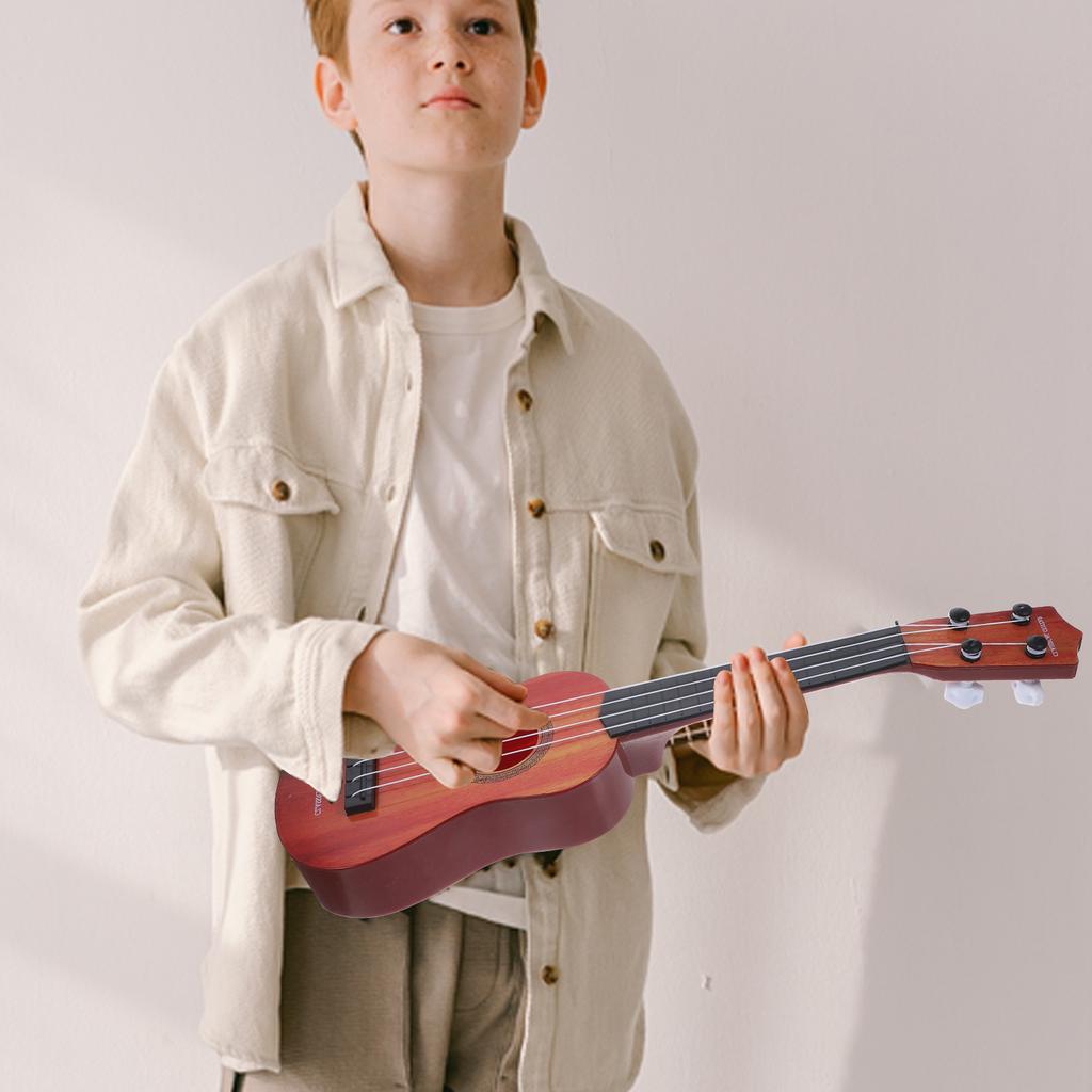 Children's Guitar Toy Kids Ukulele Musical Instrument Childrens Toys Small Instruments Plastic Wooden Toddler