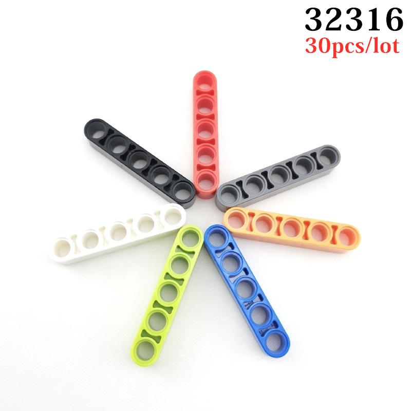 30 Peças/lote 32316 Alta Tecnologia 1x5 Furos Braço Elevatório Peças de Blocos de Construção MOC Monta Partículas de Carro Brinquedos Educativos DIY Tijolos Brinquedos para Crianças