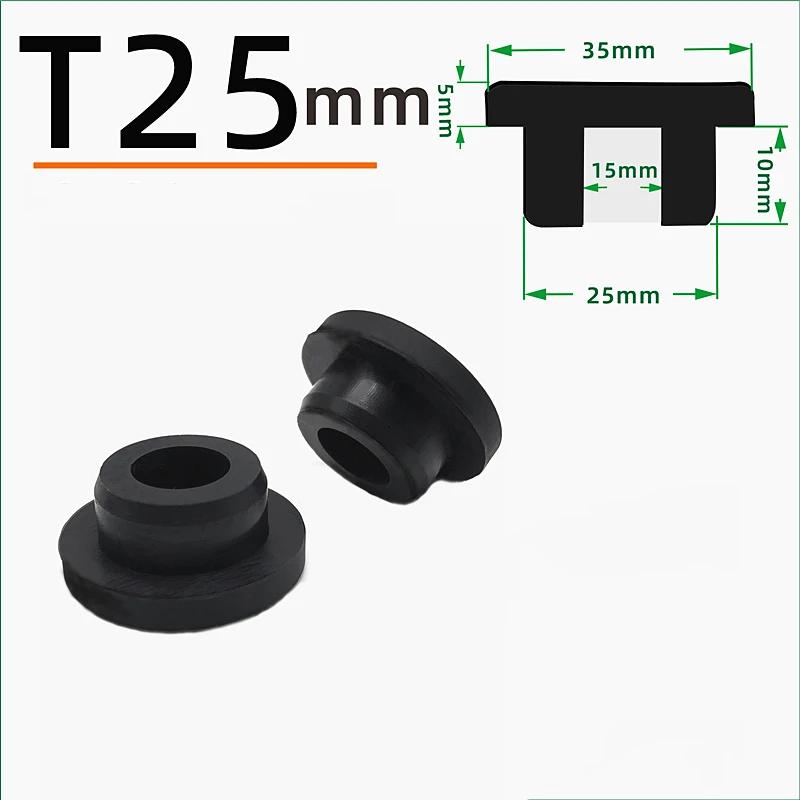 Schwarzer Silikonstopfen Ø 6mm-81,3mm Runde Staubdichte Dichtkappe Hitzebeständiger Silikon-Lochstopfen Dichtungs-Endkappe Schutzhülle