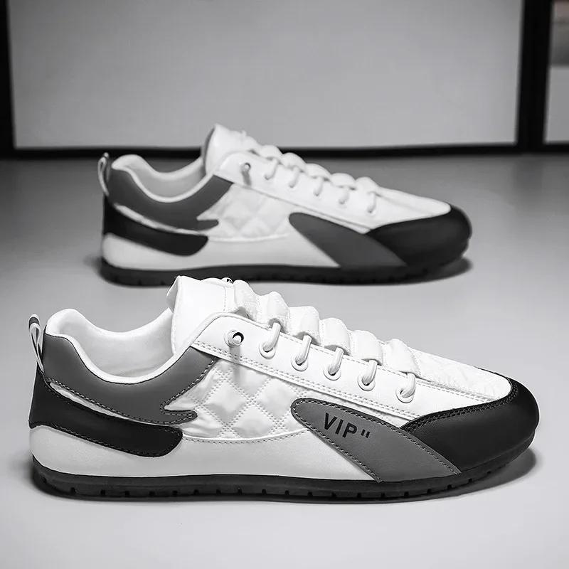 Fashion Summer Sneakers Mens Casual Shoes Men Leather Loafers Outdoor Drive Tennis Running Shoes Luxury Trainers zapatos tenis masculino