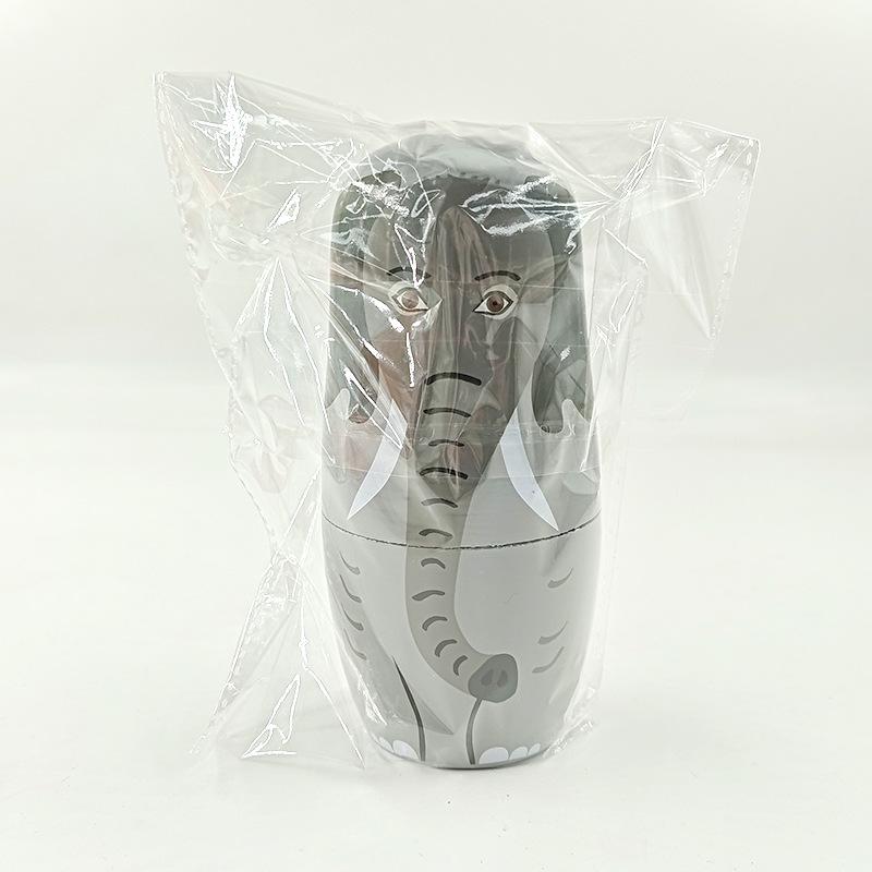 Russian Matryoshka 5-Layer Elephant Doll - High-Quality Children s Toy & Home Decor Birthday Gift