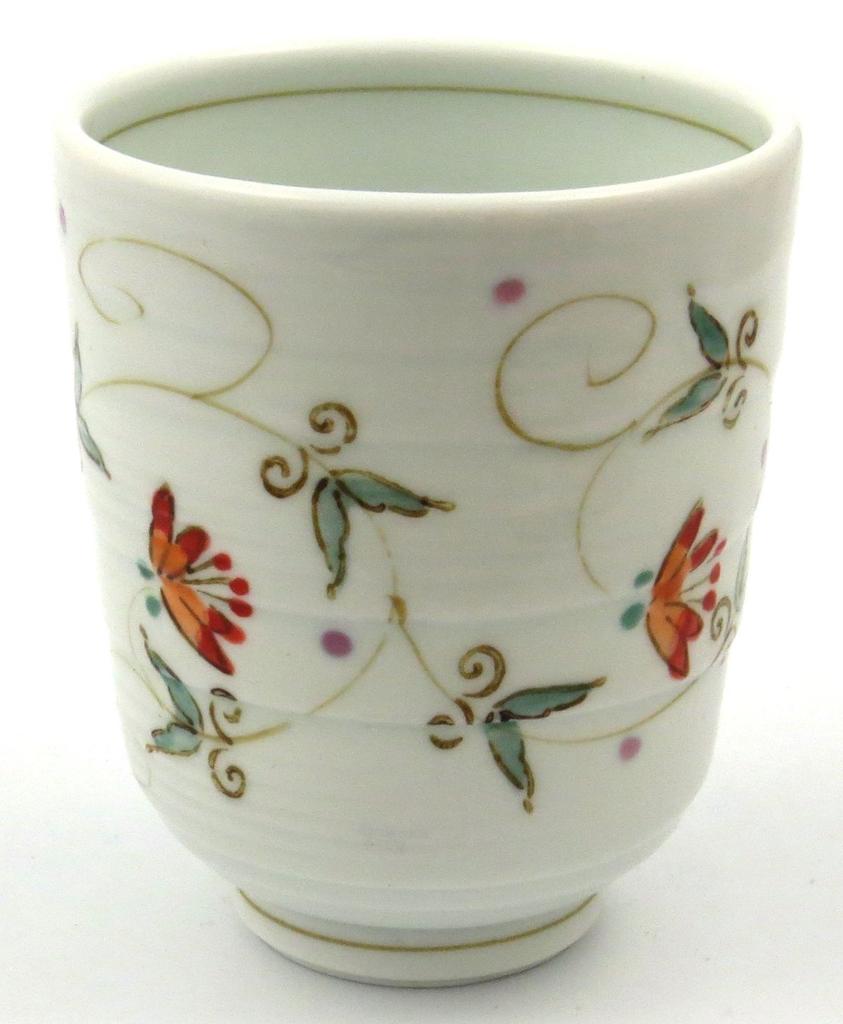 Tateyamado Hasami Ware Issei Pottery Sarasa Arabesque Teacup Small