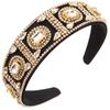New Bright Heavy Industry Baroque Colorful Crystals Headband Women's High Quality Retro Dance Club Hair Accessories