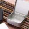 Draagbare Mini Vierkante Kleine Blikken Doos Metalen Scharnierende Klap Opbergblikje Kleine Kit Case Sieraden Munt Snoep Sieraden Organizer