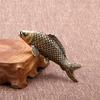 Massief messing visbeeldjes miniatuur dierenbeeldhouwwerk standbeeld voor woonkamer huisdecoratie collectie