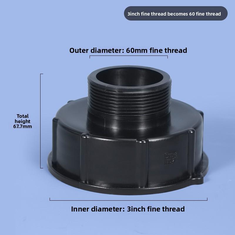 1/2" 3/4" 1" 1.5" 2" 3" 4" IBC Water Tank Conver Adapter Fine X Coarse Thread 1000L Ton Barrel Garden Irrigation Valve Fittings