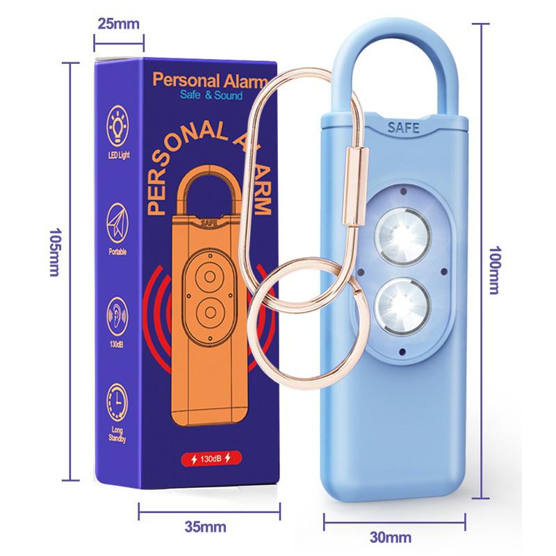 Women's Self-Defense Alarm: Loud Anti-Wolf Device with Strobe Lights for Personal Safety