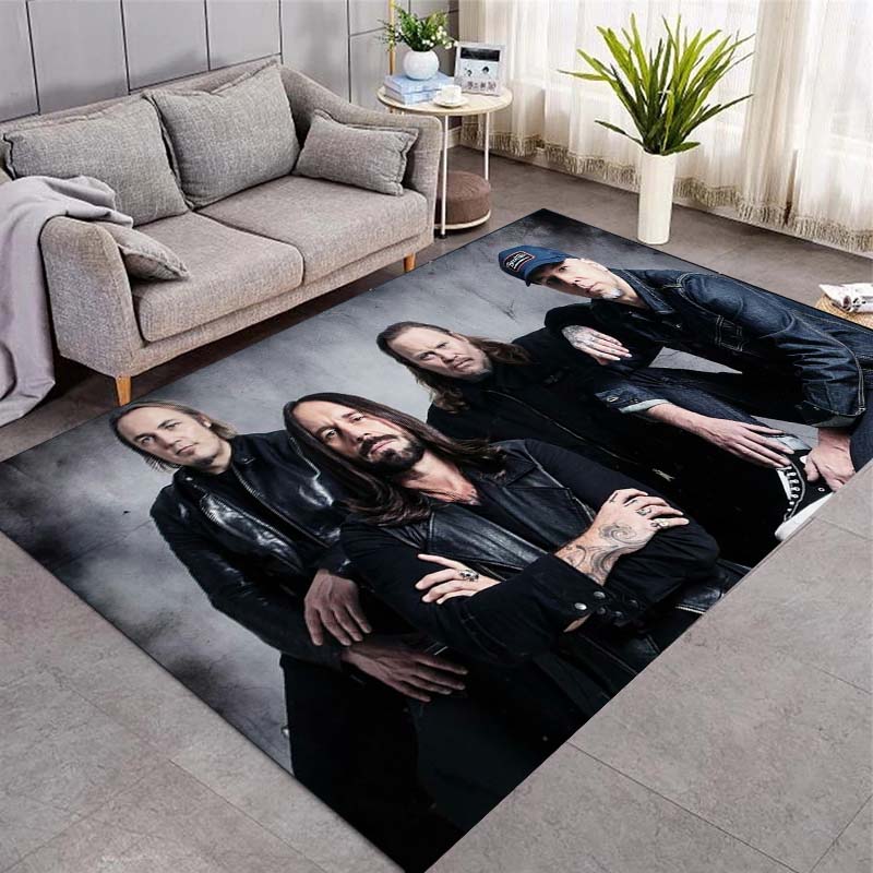 Bohse Onkelz Bandmitglied Collage Flanelldecke Deutsche Rockband Totenkopf Logo Aufdruck Überwurfdecke Rockfan Schlafzimmer Warme Sofadecke Matte 40x60cm( 15x23in )