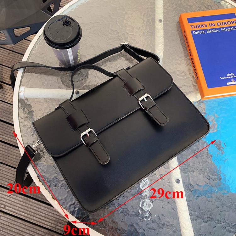 

Korean preppy style student school bag pu leather female messenger bags vintage multifunctial Women shoulder bag ladies Totes