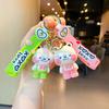 Adorable Soft Pvc Bear Keychain With Bow For Car Keys And Bag Charms