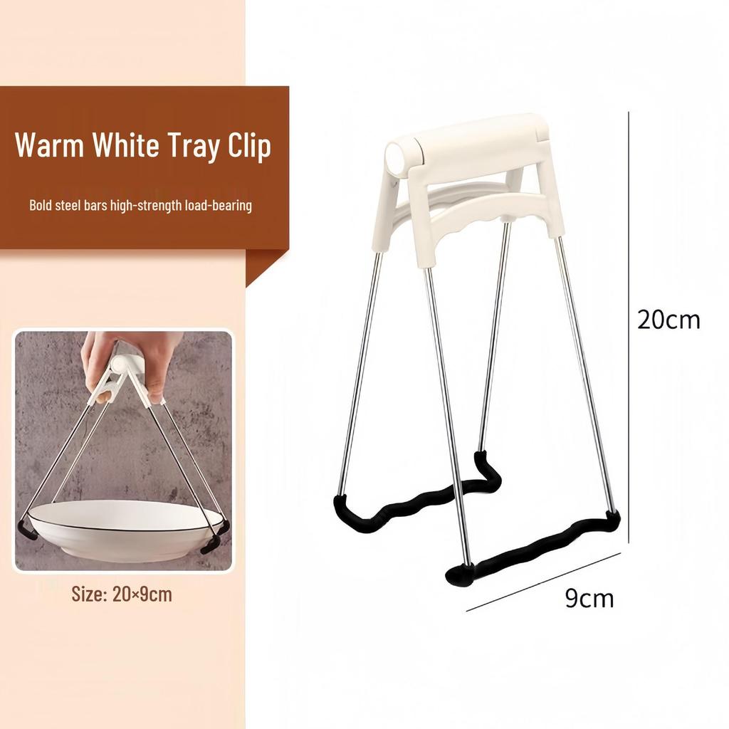 Stainless Steel Anti-Scald Non-Slip Kitchen Bowl Clip and Tray Lifter