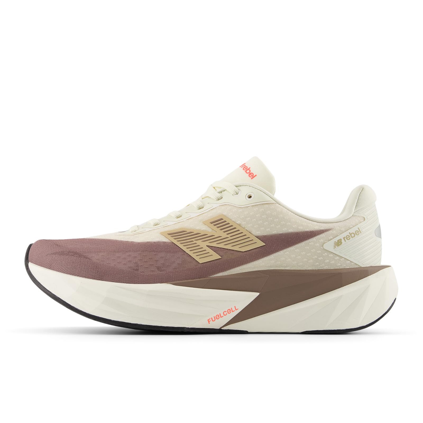 

New Balance FuelCell Rebel v5 Running LJ5 Size cm FuelCell Level Current Model Shoes, Women s, (BROWN/CREAM), 24.0 (Size B), Resilience,